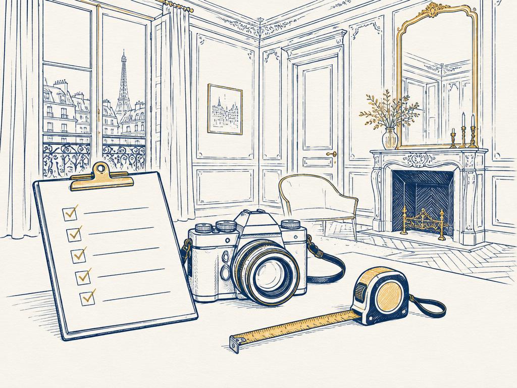 Croquis B² Justice : relevé d’état des lieux avec appareil photo et fiche de constat